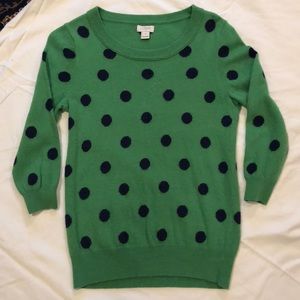 J Crew Polkadot Sweater.